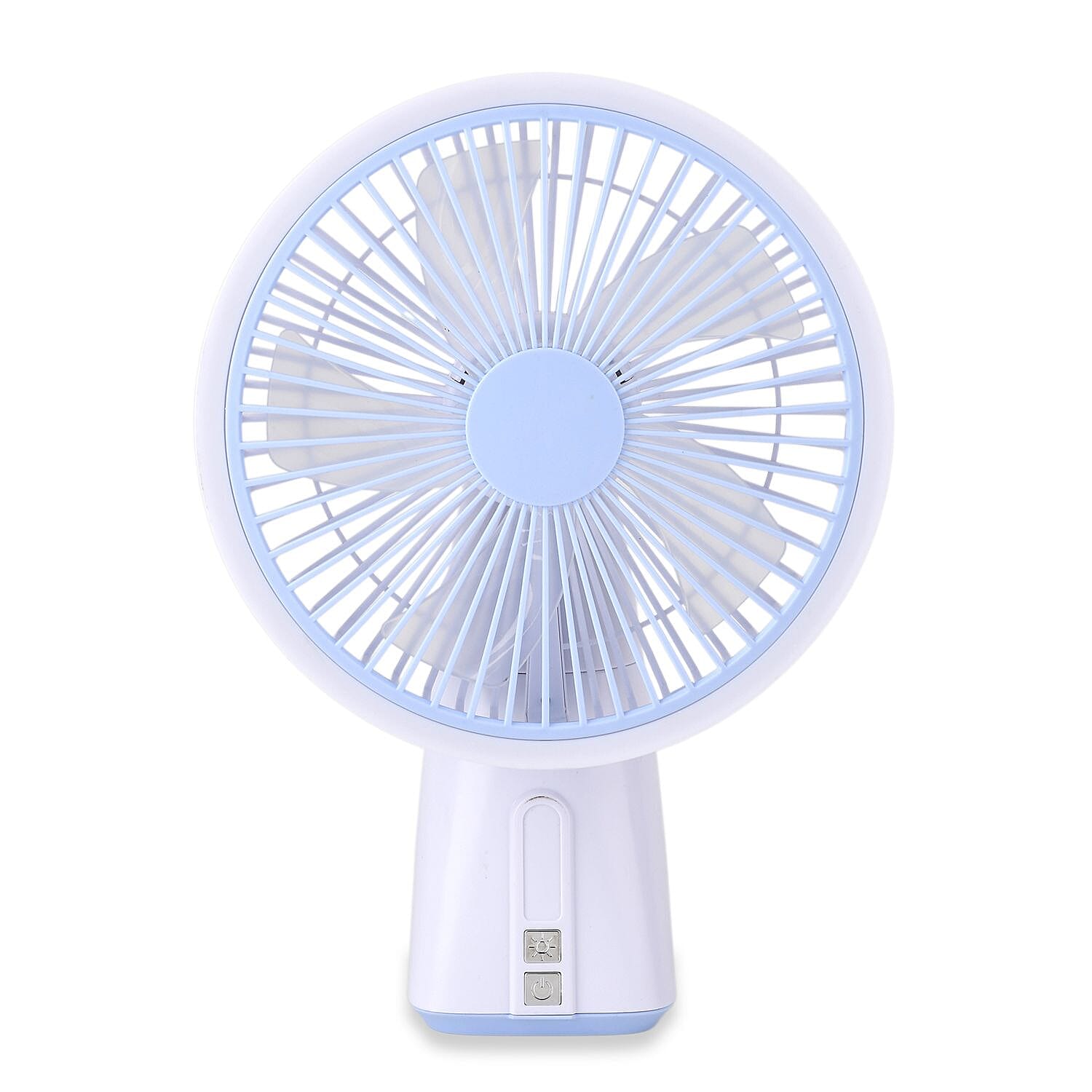 7-inch Oscillating Rechargeable Fan - Blue