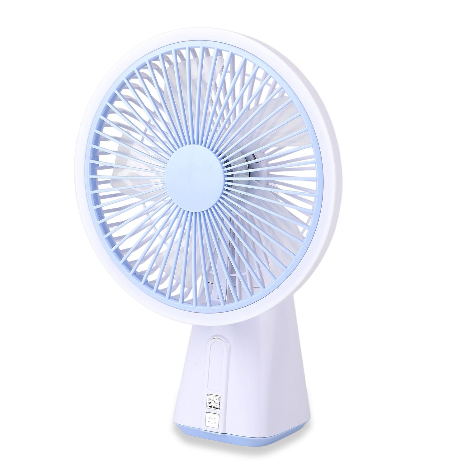 7-inch Oscillating Rechargeable Fan - Blue