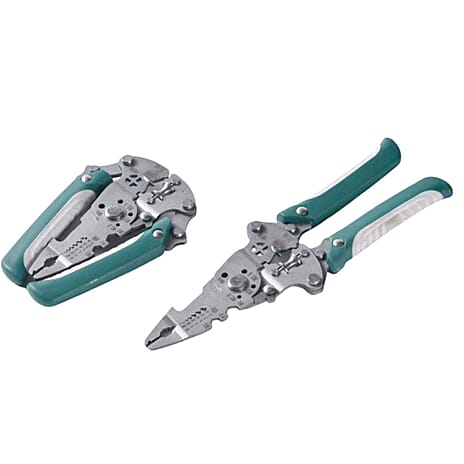 Professional Foldable Multi-Functional Wire Stripper & Cutter - Green