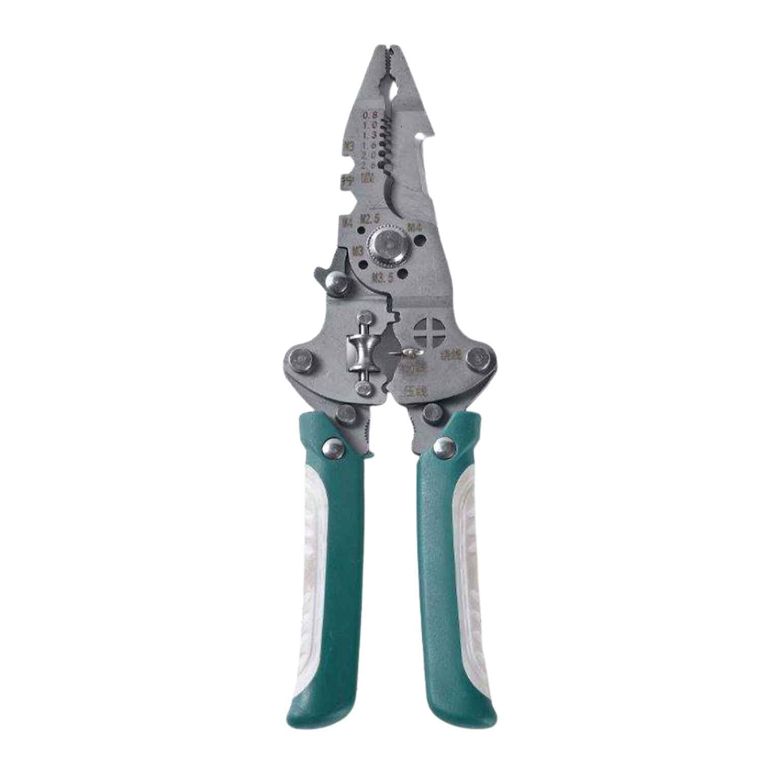 Professional Foldable Multi-Functional Wire Stripper & Cutter - Green