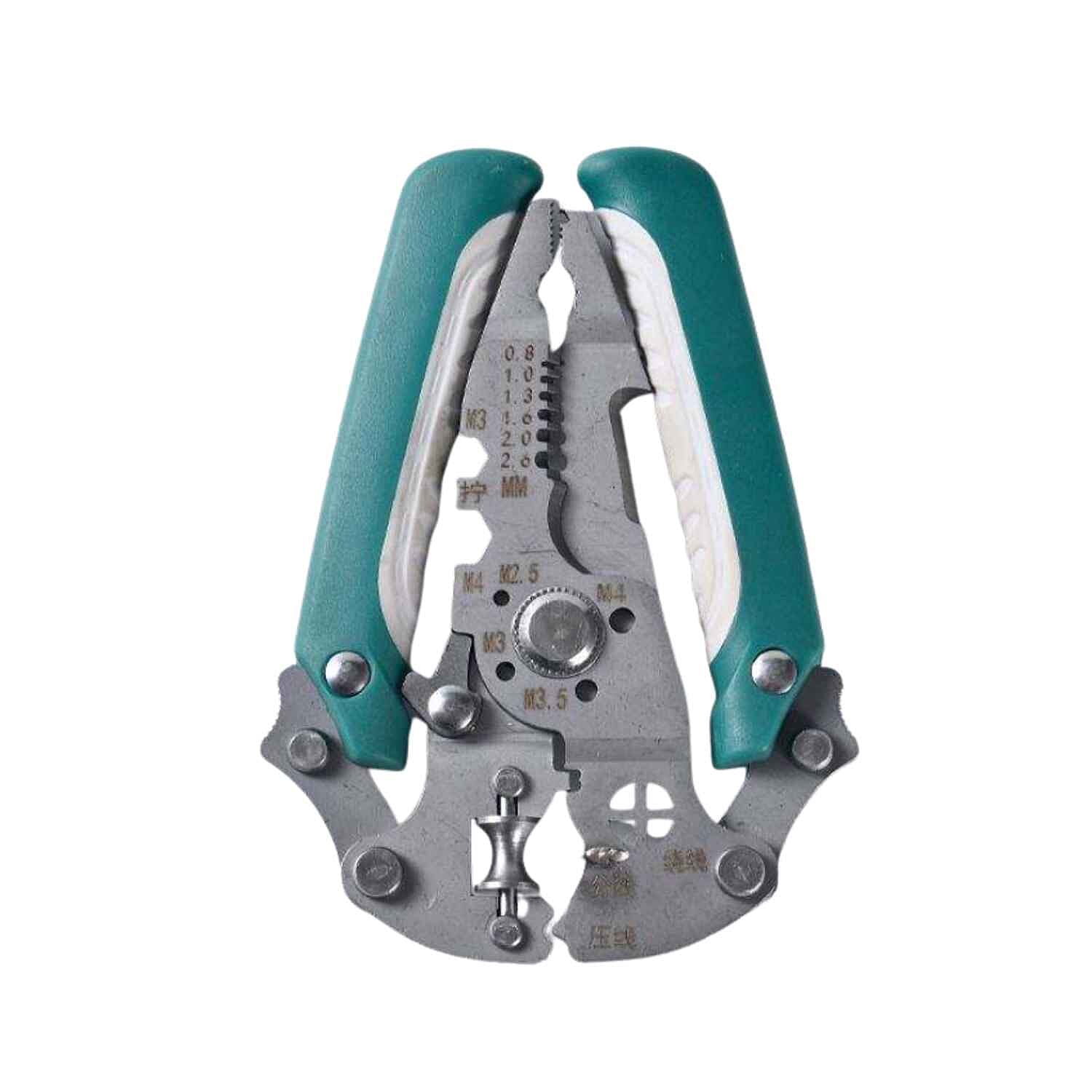 Professional Foldable Multi-Functional Wire Stripper & Cutter - Green