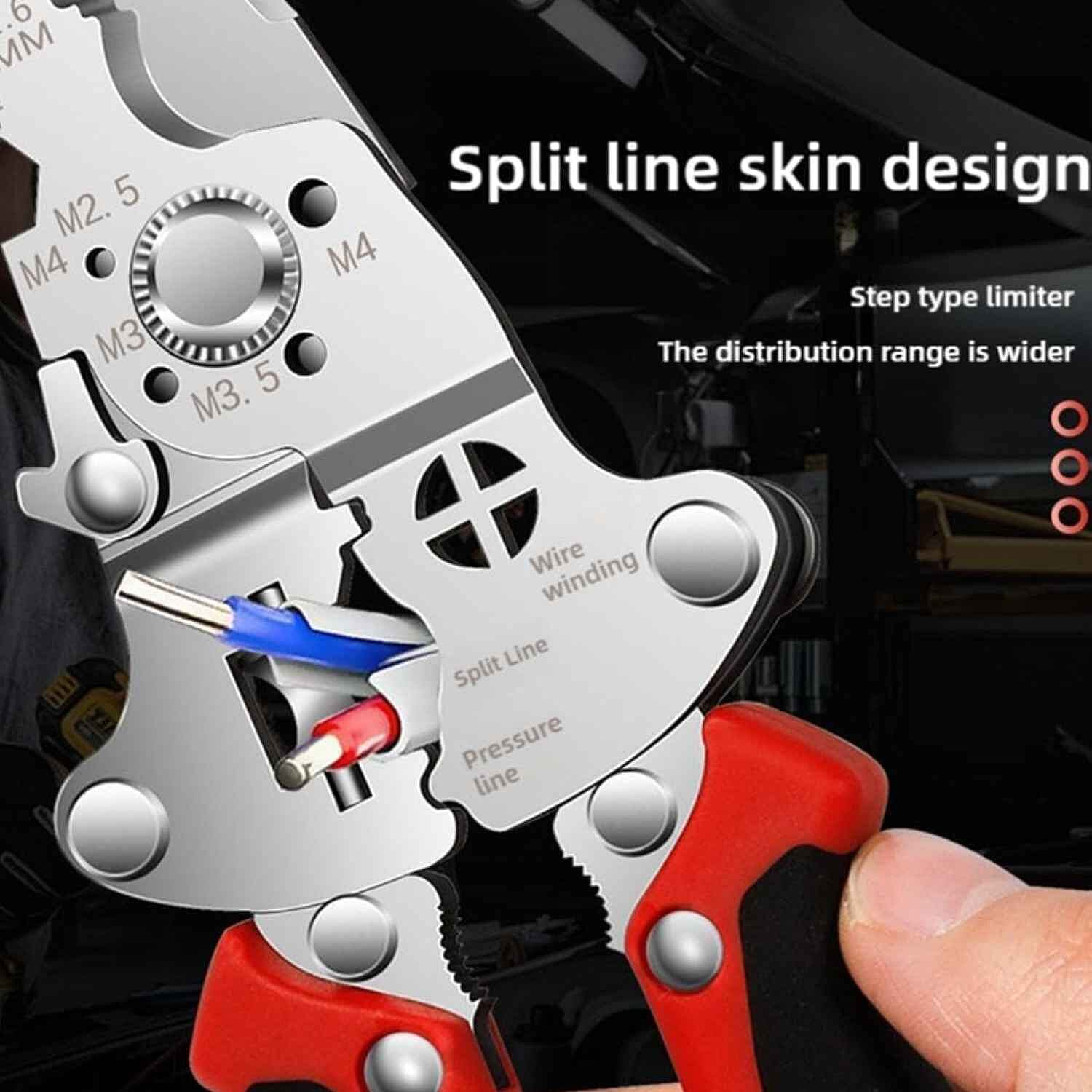 Professional Foldable Multi-Functional Wire Stripper & Cutter - Green