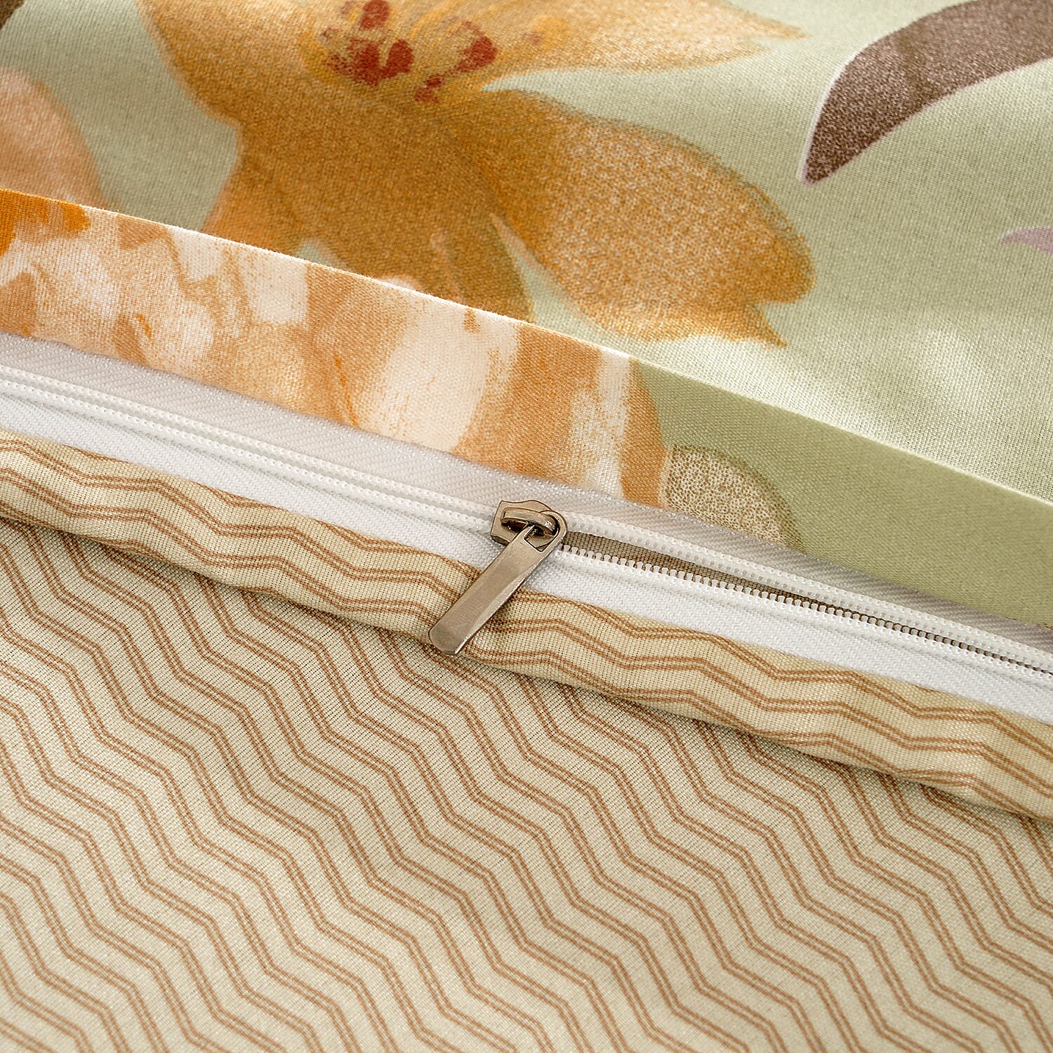 LIVMORE Set of 4 - Printed Duvet Cover Set - Inc. Duvet Cover Fitted Sheet & 2 x Pillowcase