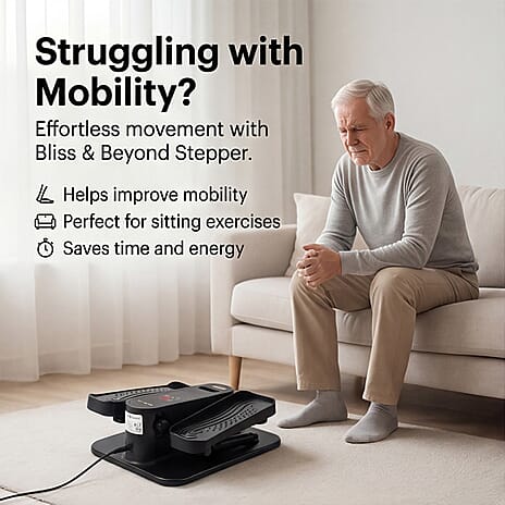 Bliss - Beyond Electric Mini Elliptical Trainer - 12-Speed Adjustable Leg Exerciser with Remote Control