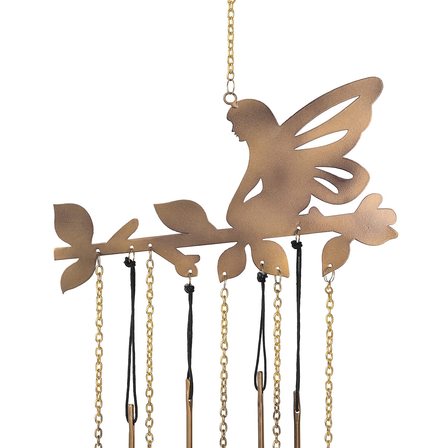 Handmade Iron Fairy Wind Chime (51 cm) - Golden