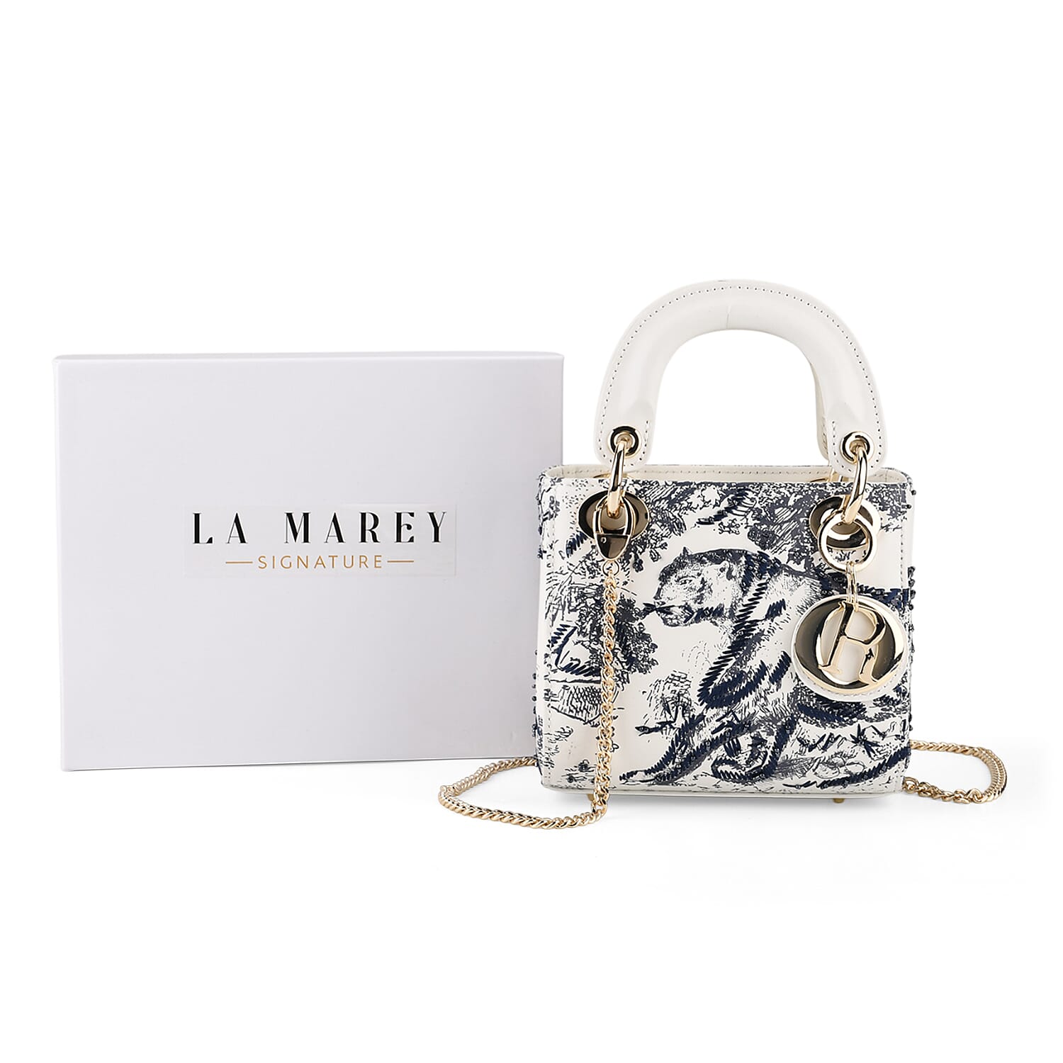 La Marey Signature Crossbody Bag (Size - One Size) - White