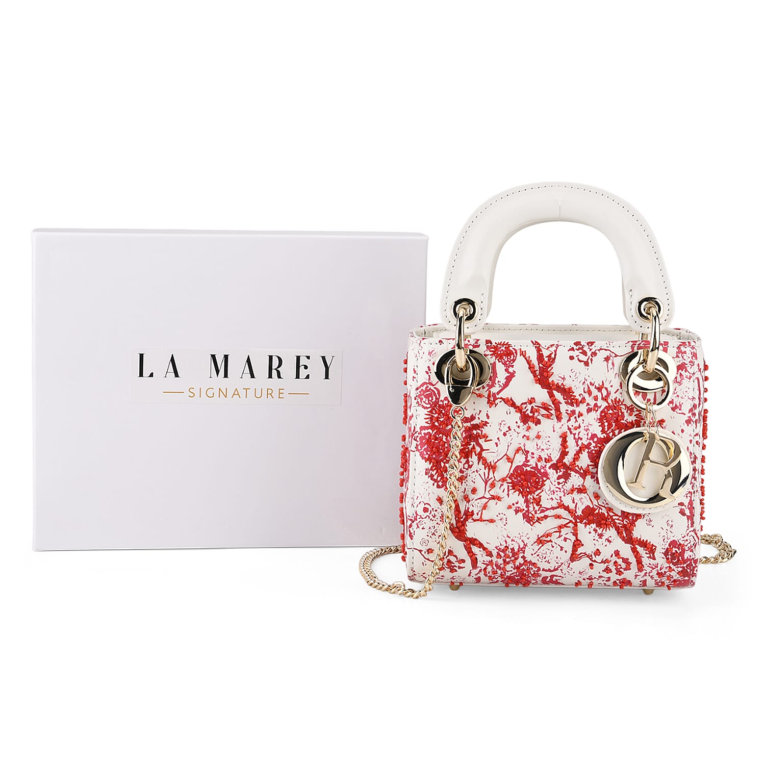 La Marey Signature Crossbody Bag (Size - One Size) - White