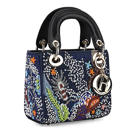 La Marey Signature Crossbody Bag (Size - One Size) - Blue