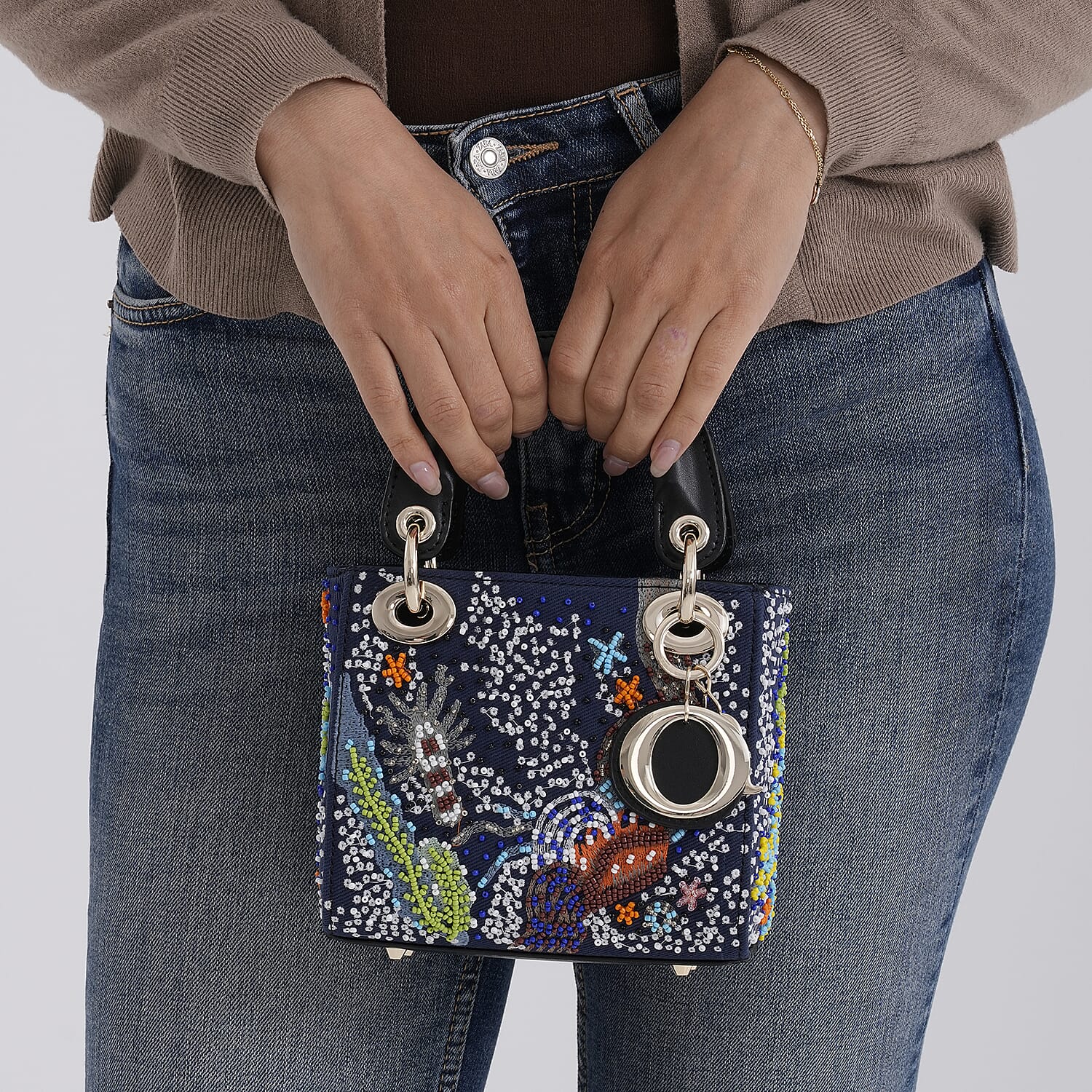 La Marey Signature Crossbody Bag (Size - One Size) - Blue