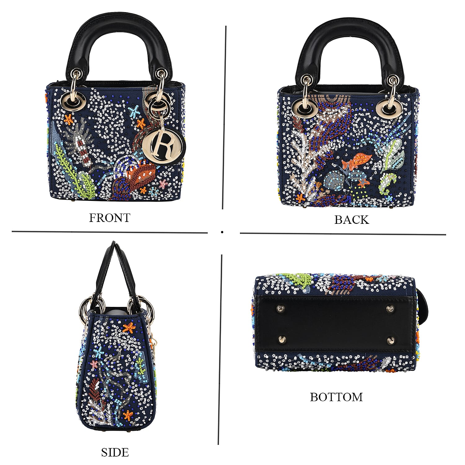 La Marey Signature Crossbody Bag (Size - One Size) - Blue