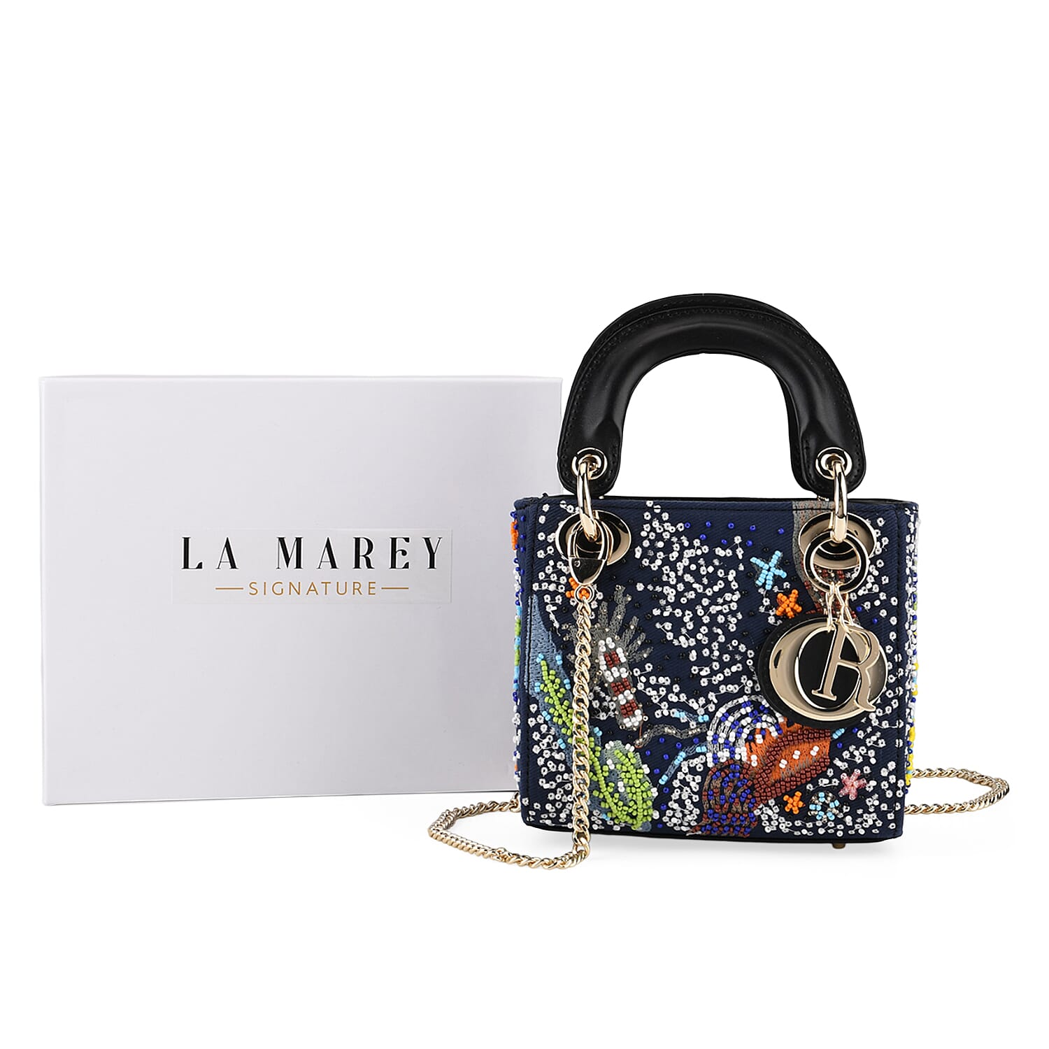 La Marey Signature Crossbody Bag (Size - One Size) - Blue