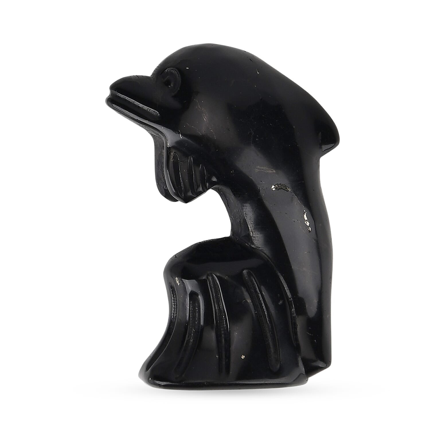 Natural Shungite Dolphin Carving 548.00Ct