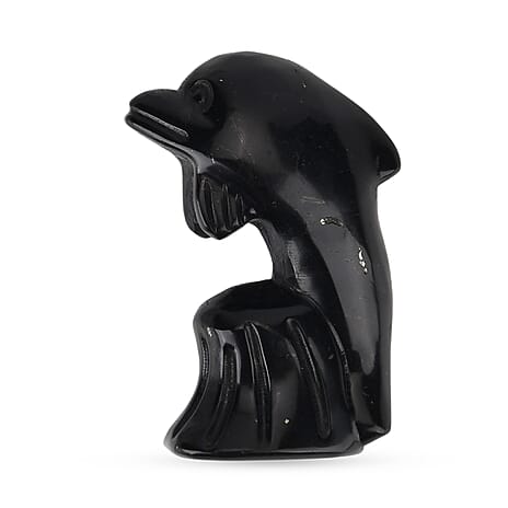 Natural Shungite Dolphin Carving 548.00Ct