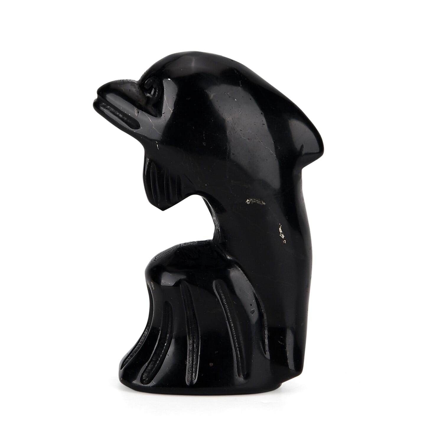 Natural Shungite Dolphin Carving 548.00Ct