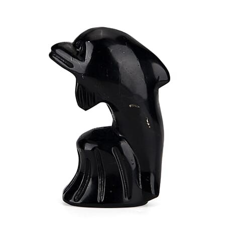 Natural Shungite Dolphin Carving 548.00Ct