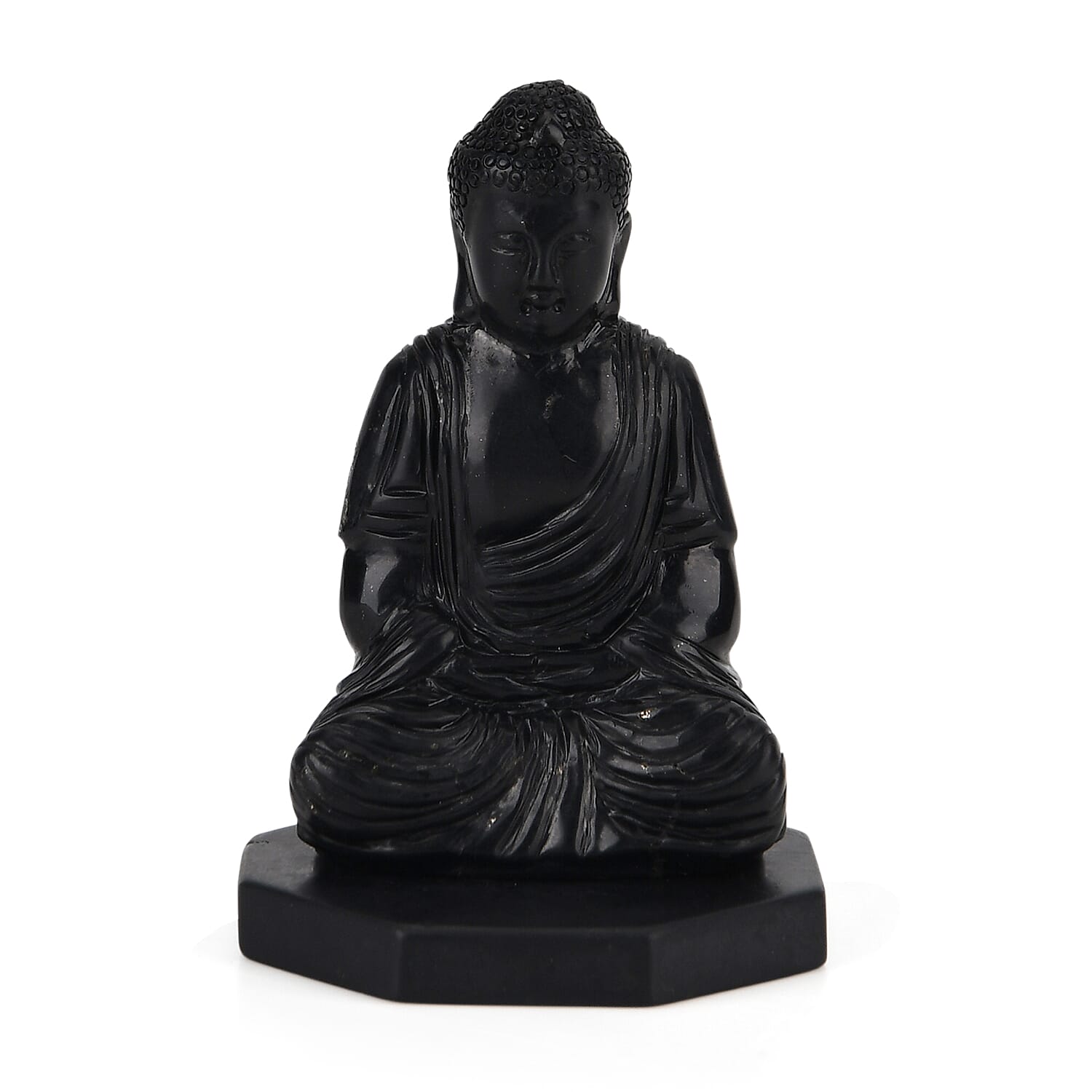 Natural Shungite Buddha Carving 733.00Ct
