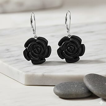 https://tjcuk.sirv.com/Products/84/3/8430715/D-Joy-Shungite-Floral-Earring-with-Lever-Back-in-Rhodium-Overlay-Sterl_8430715_1.jpg?w=342&h=342