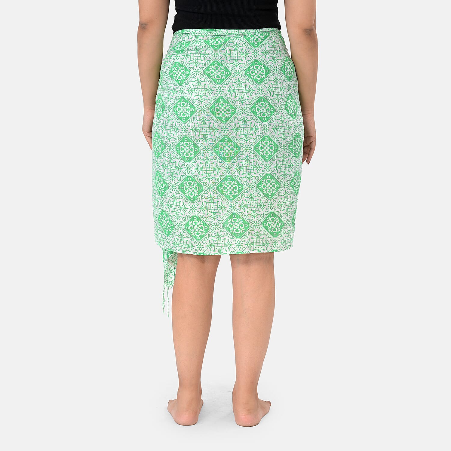 La Marey Womens Printed Viscose Sarong Beach Wrap (178 x 66cm) - Green