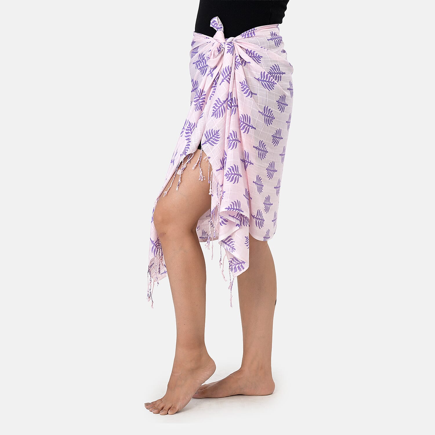 La Marey Printed Stole (Size 178x1 cm) - Pink