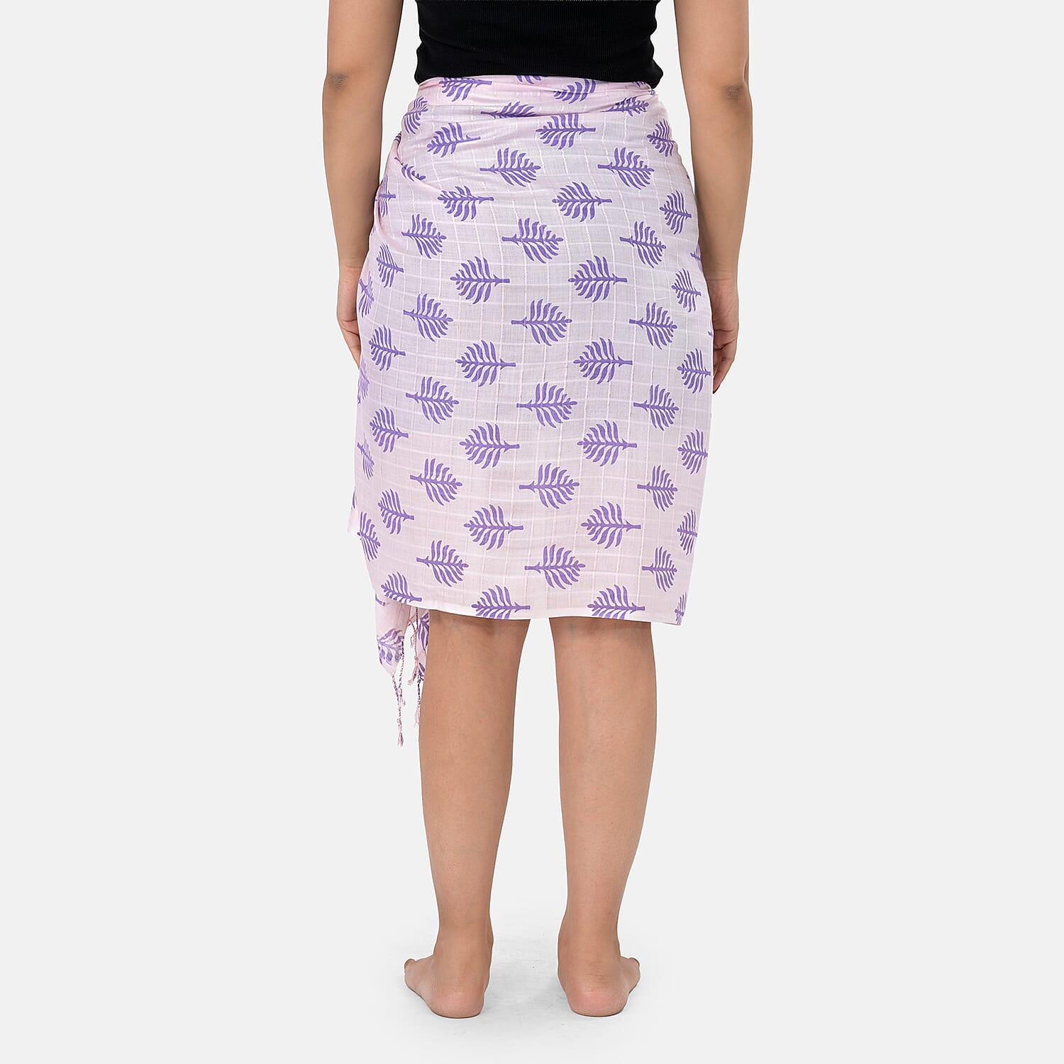 La Marey Printed Stole (Size 178x1 cm) - Pink