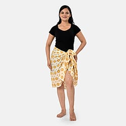 La Marey Womens Printed Viscose Sarong Beach Wrap (178 x 66cm) - Green