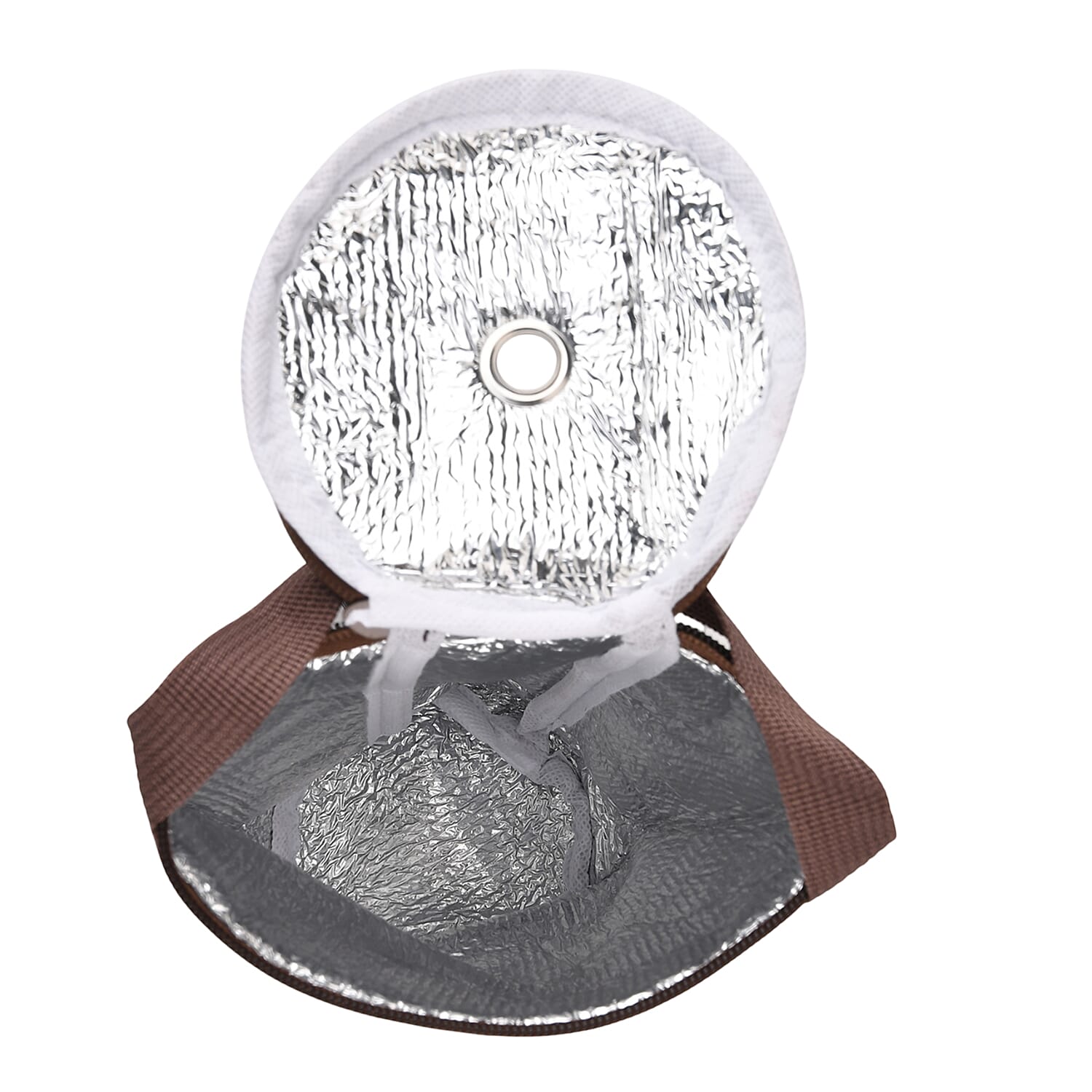 Crossbody Bag (Size - One Size) - Coffee & White