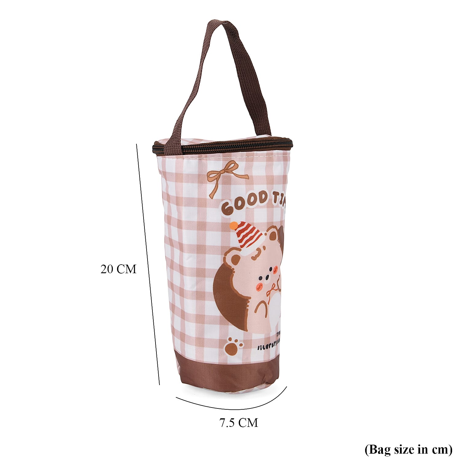 Crossbody Bag (Size - One Size) - Coffee & White