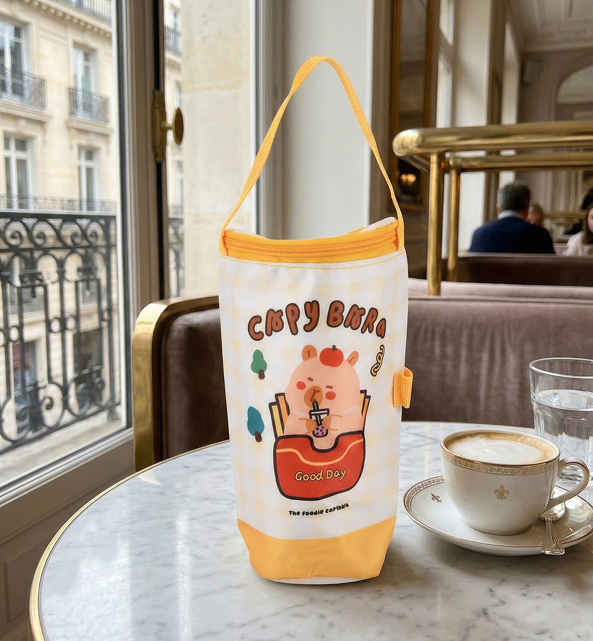 Crossbody Bag (Size - One Size) - Yellow & White