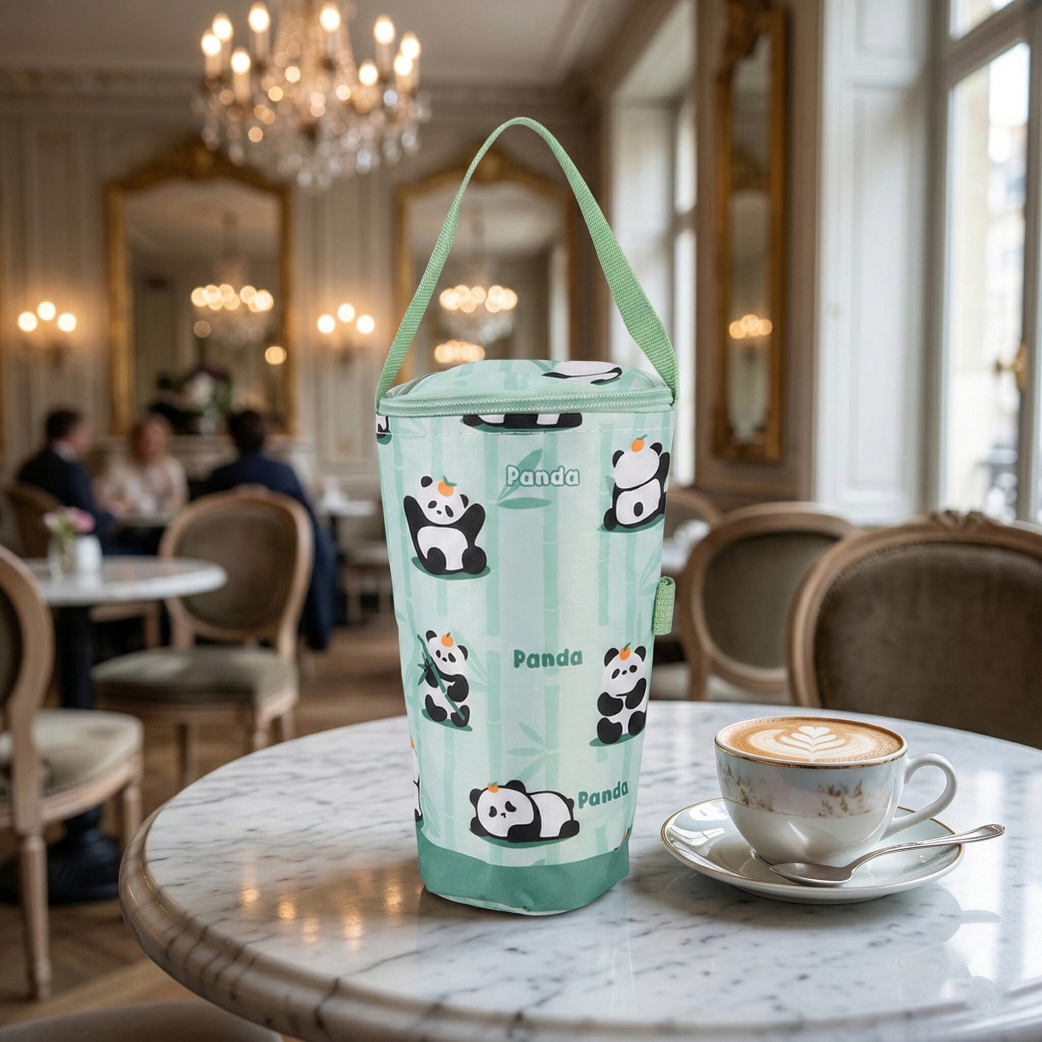 Crossbody Bag (Size - One Size) - Light Green & White