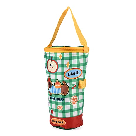 Crossbody Bag (Size - One Size) - Dark Green & White