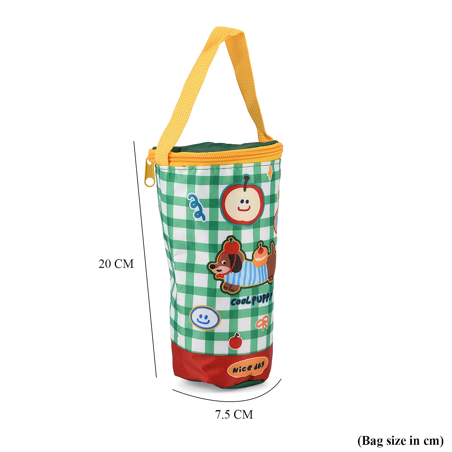 Crossbody Bag (Size - One Size) - Dark Green & White