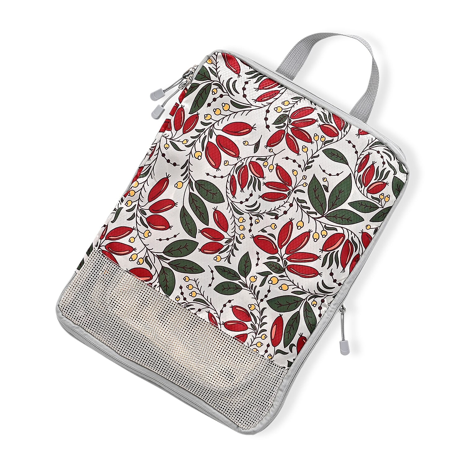 4-Piece Florsl Print Clothing Storage Set - Red