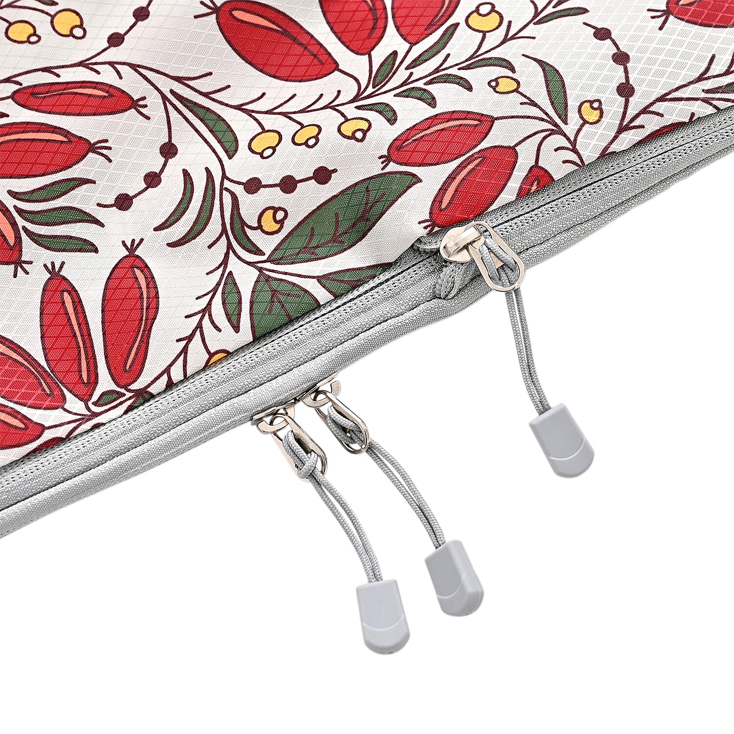 4-Piece Florsl Print Clothing Storage Set - Red