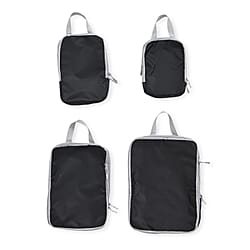 4-Piece Clothing Storage Set - Black