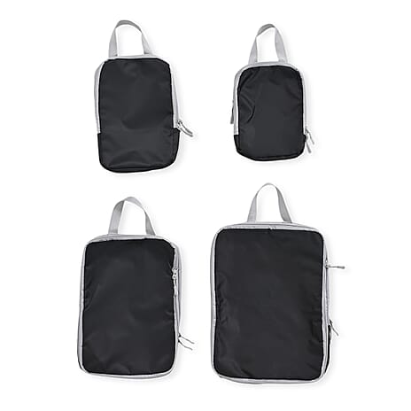 4-Piece Clothing Storage Set - Black