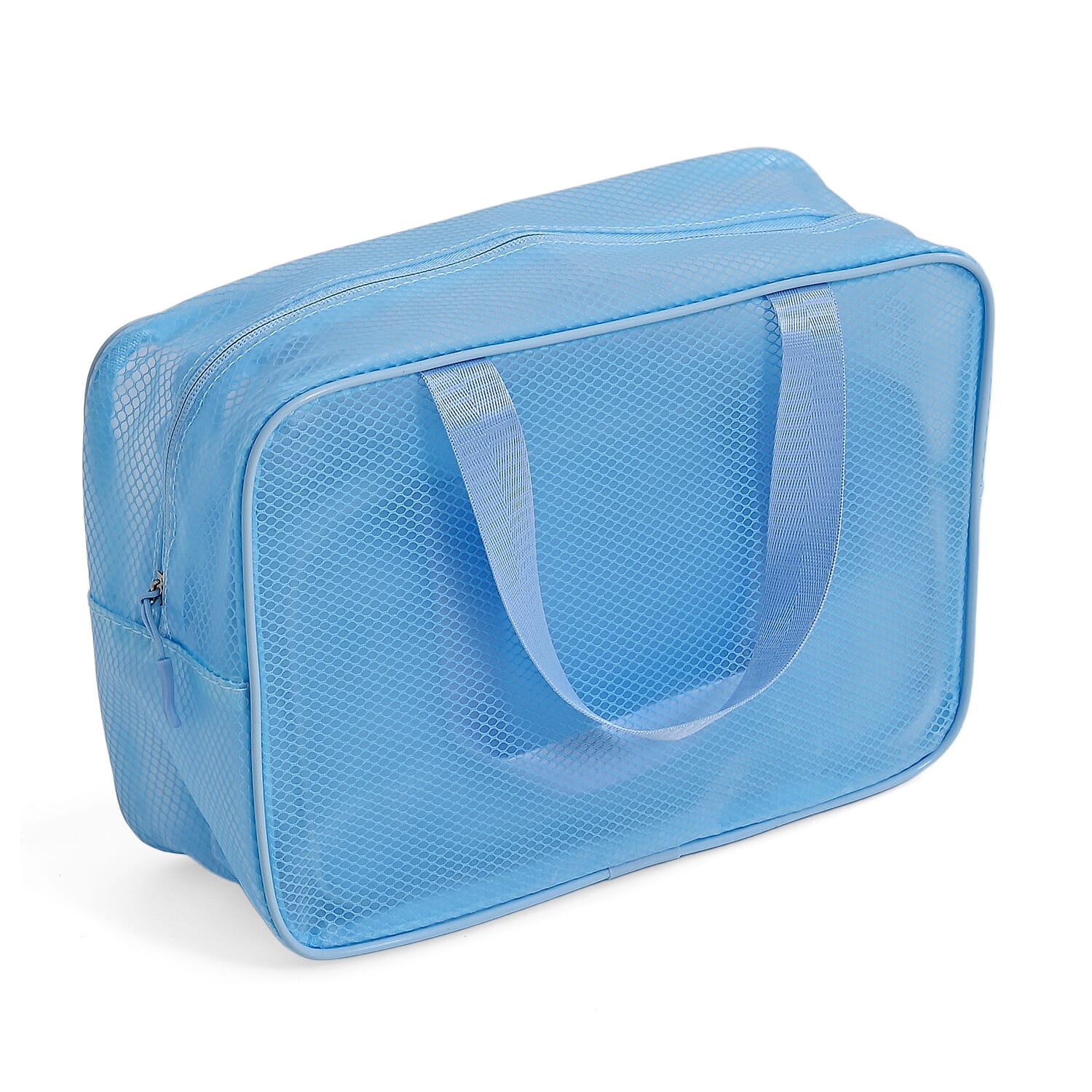 Set of 3 Cosmetic Storage Bags - Blue