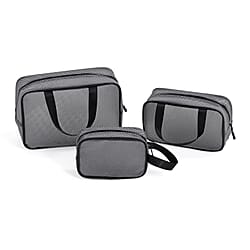 Set of 3 Cosmetic Storage Bags - Pink