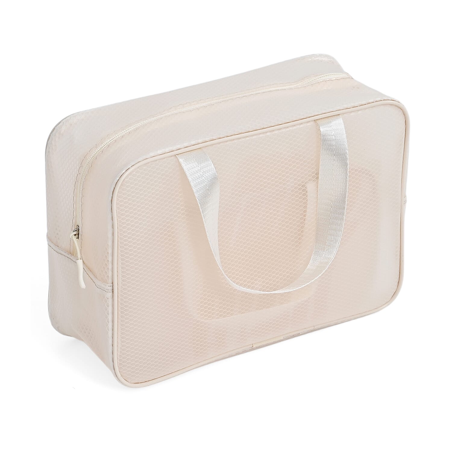 Set of 3 Cosmetic Storage Bags - Beige