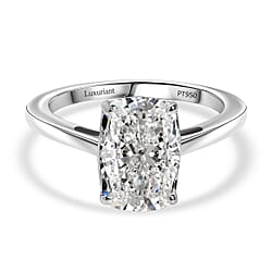 LUXURIANT 3 Carat Old Mined Cut Lab Grown Diamond Celebrity Style Solitaire Ring - IGI Certified (VS-EF)