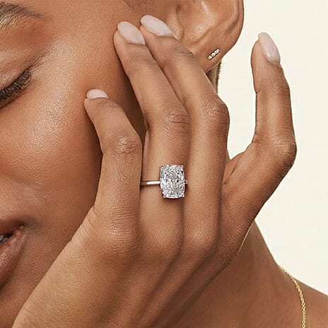 Luxuriant 950 Platinum IGI Certified VS-EF Lab Grown OLD MINE CUT Diamond Solitaire Ring 3.00 Ct, Platinum Wt 4.13 Gms