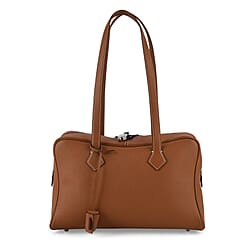Leather Patterned Tote Bag (Size 35x17x22 cm) - Blue