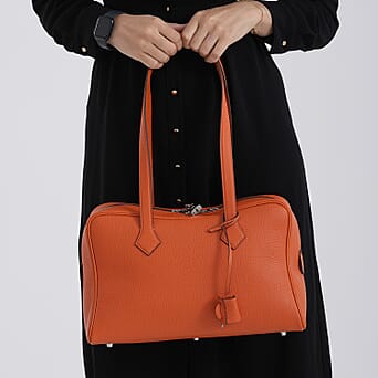 https://tjcuk.sirv.com/Products/84/3/8431475/Leather-Patterned-Tote-Bag-Size-35x17x22-cm-Orange_8431475_3.jpg?w=342&h=342