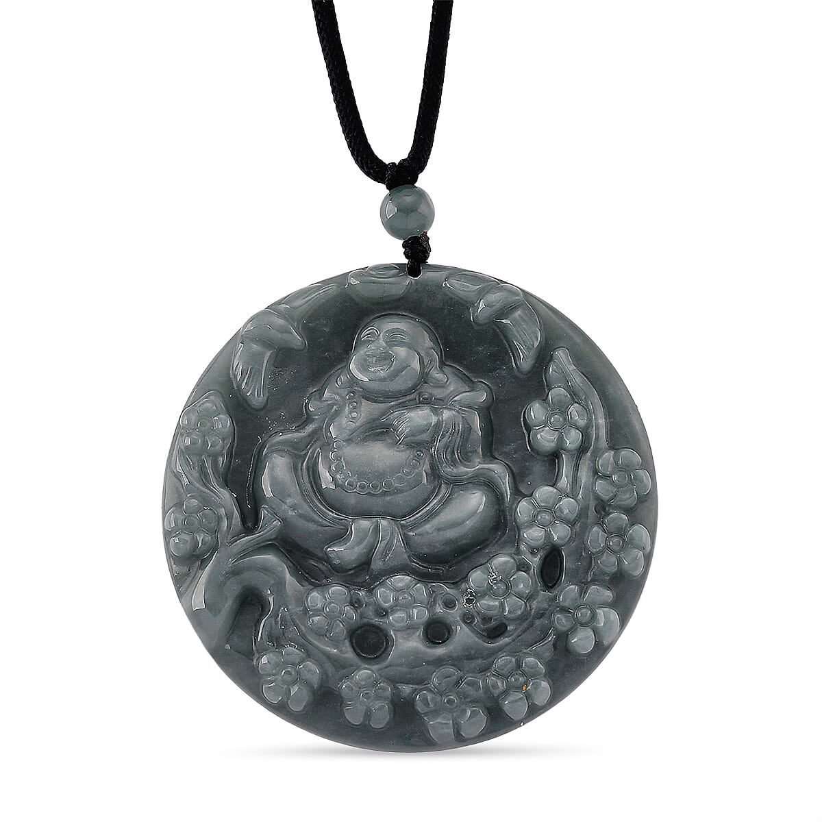 Natural Jade Necklace (Size -28 ) with Adjustable Cotton Thread 205.00 Ct.