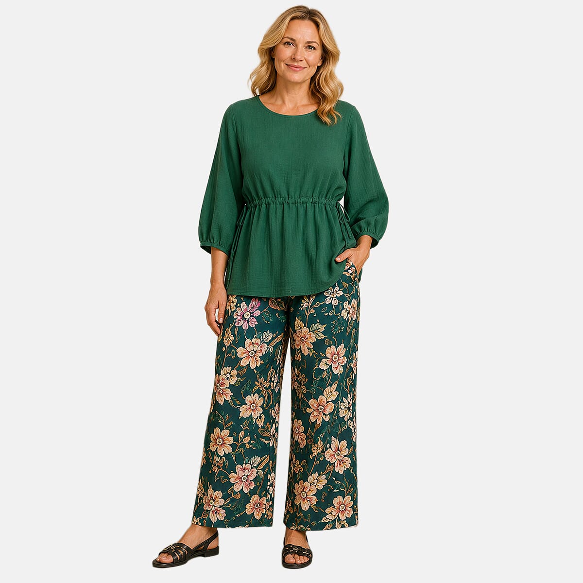 La Marey Cotton Top (Size - One Size) - Green