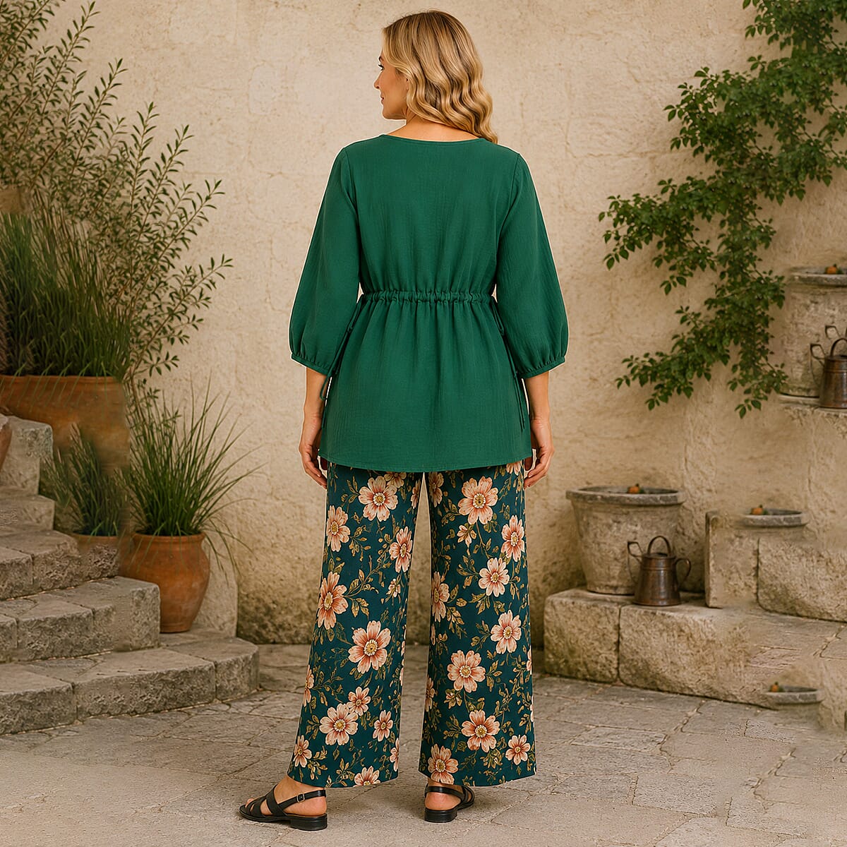 La Marey Cotton Top (Size - One Size) - Green