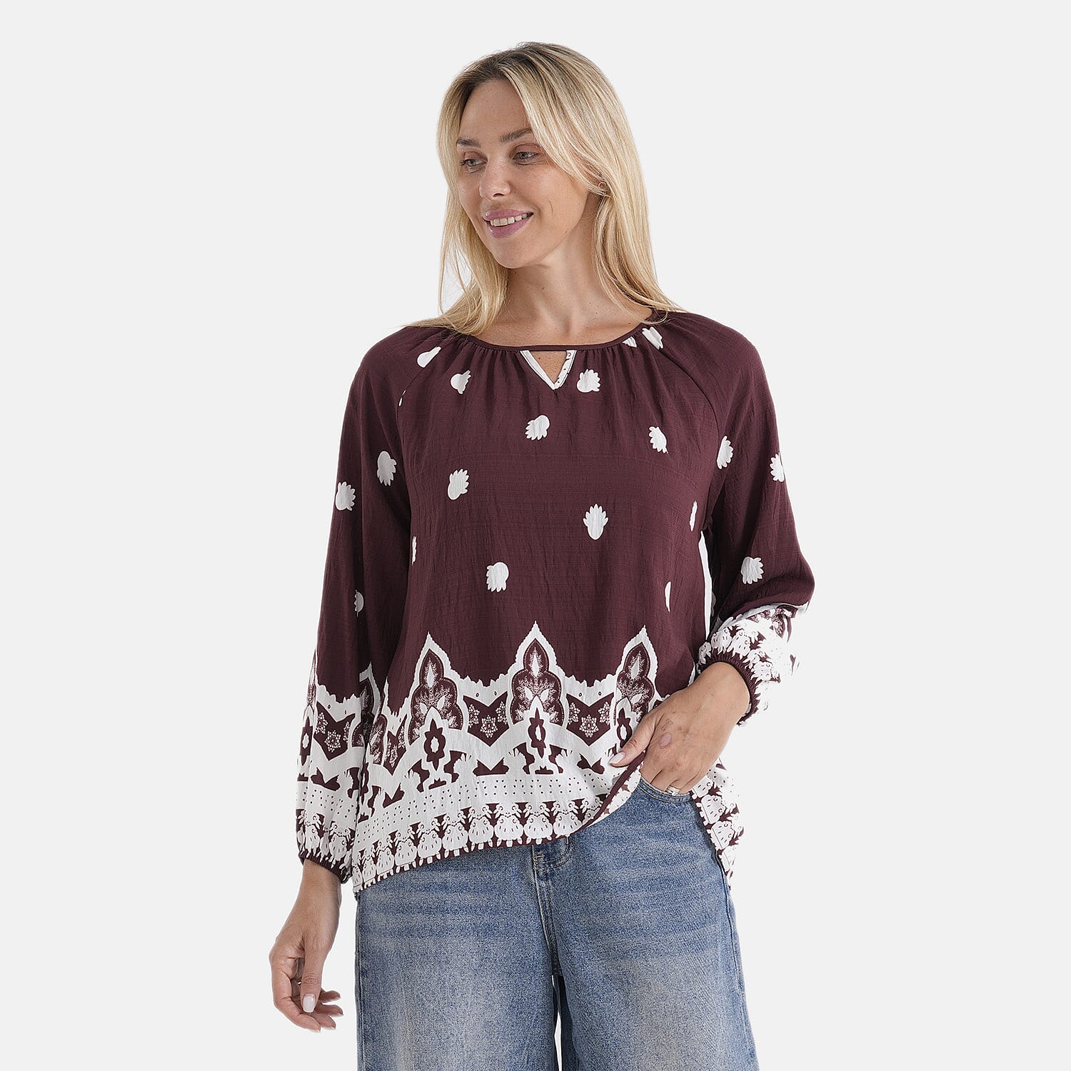 La Marey Printed Blouse