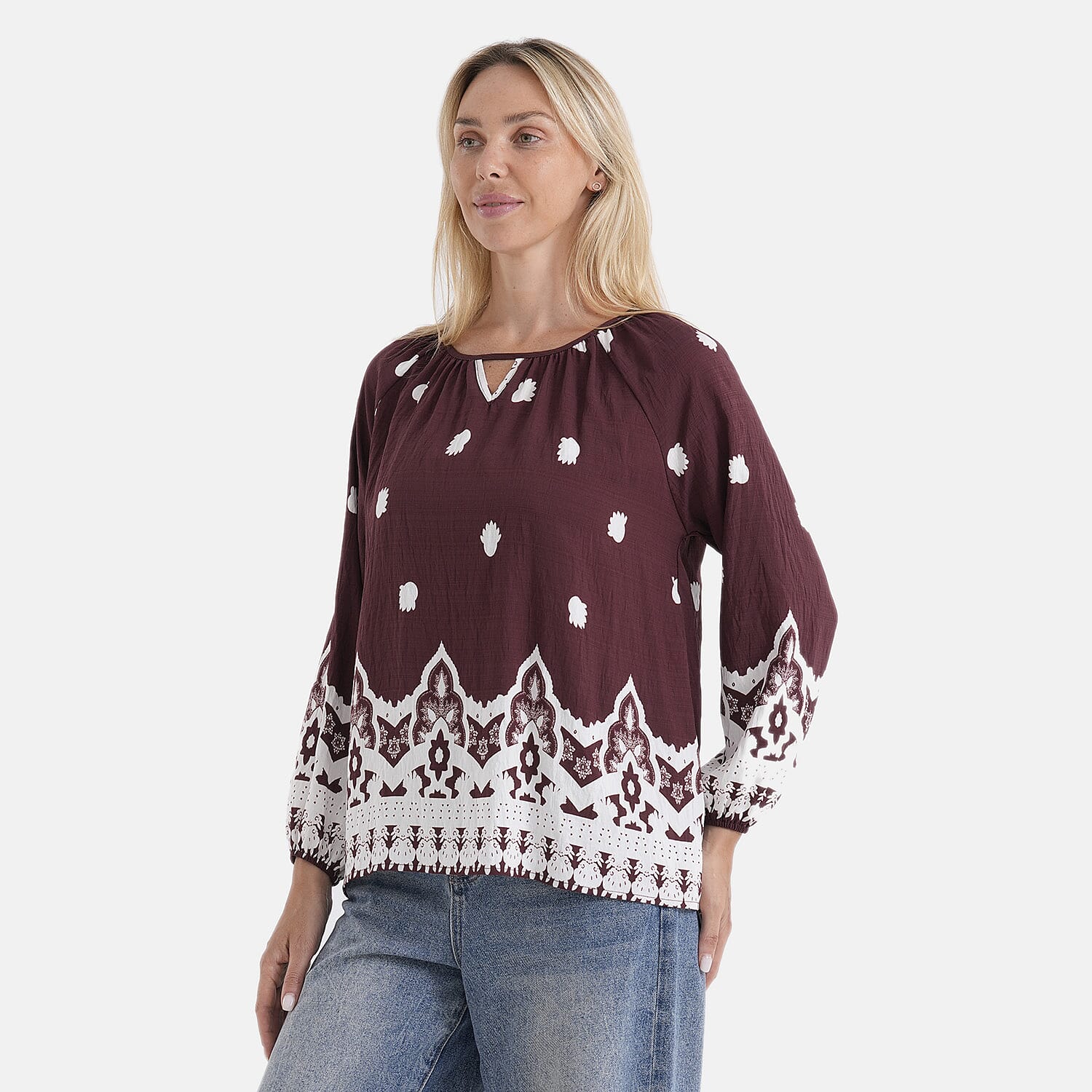 La Marey Printed Blouse