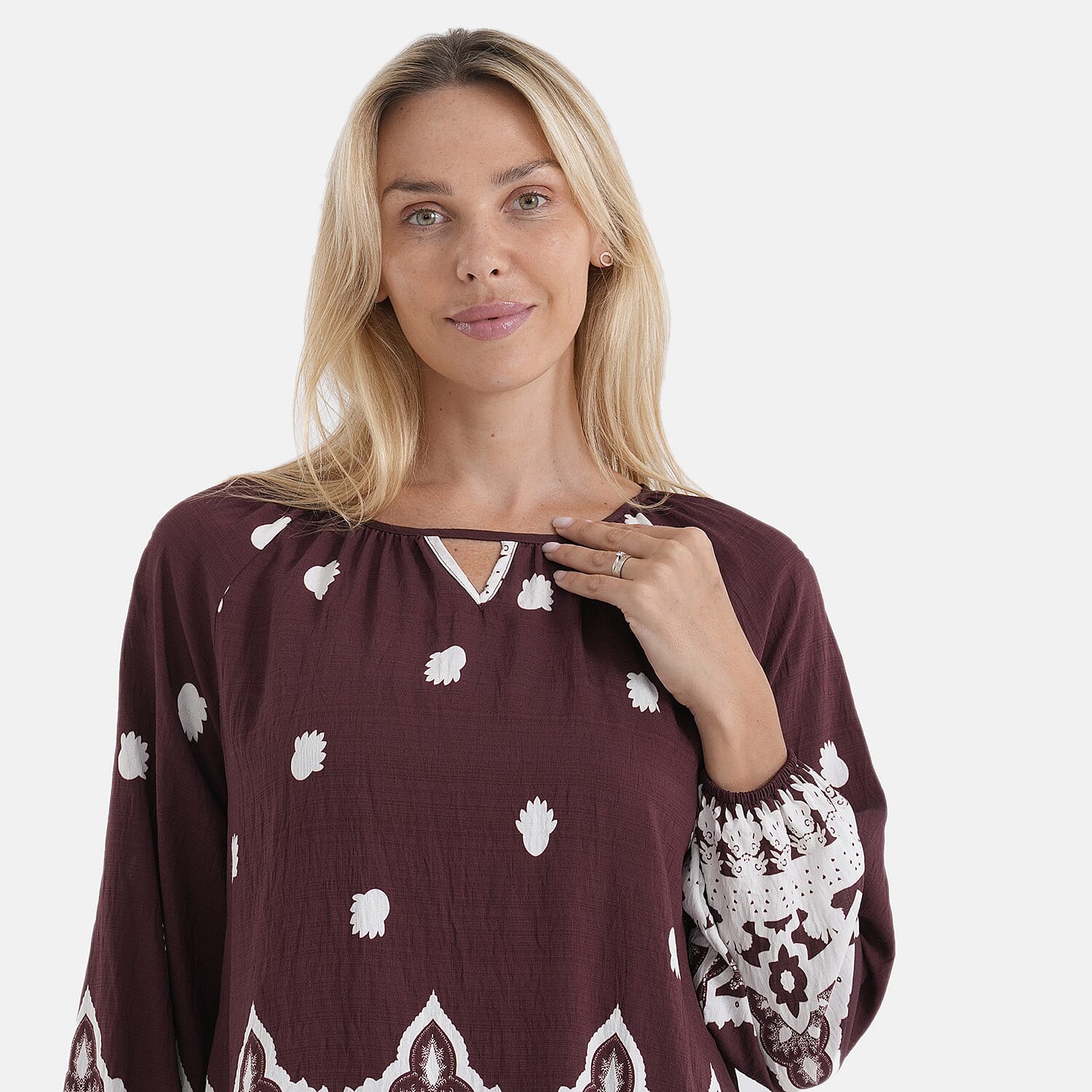 La Marey Printed Blouse