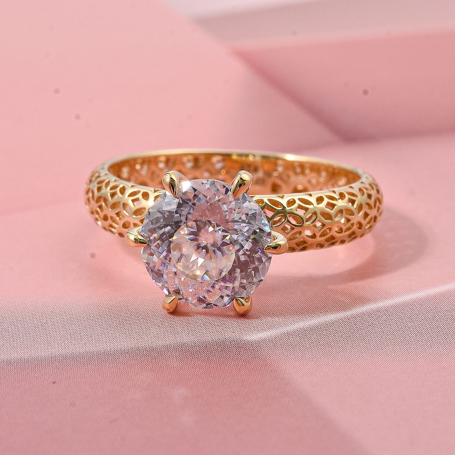 Mirage Collection - D'Joy Moissanite Solitaire Ring in Sterling Silver