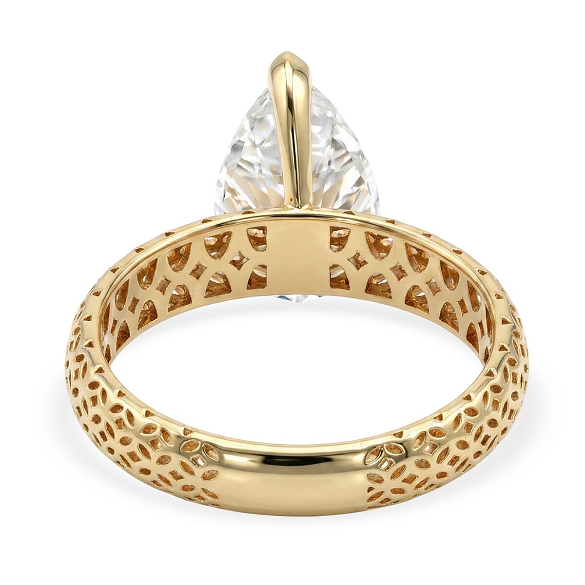 Mirage Collection - D'Joy Moissanite Solitaire Ring in Sterling Silver